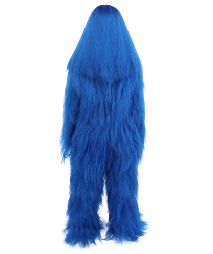 HPO Teen Extreme Hairy Person Costume Bundle & Mask Set - Full-Body Hair Suit Extra-Long Costume Wig for Halloween, Cosplay & Parties - Multiple Color Options