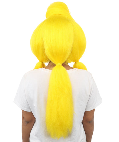Women’s High Volume Extra Long Yarn Twisted Bun Wig – Multiple Color Options | Bubble Ponytails Hairpiece with Capless Cap | Statement Headpiece for Halloween, Cosplay, Theater and Drag Looks