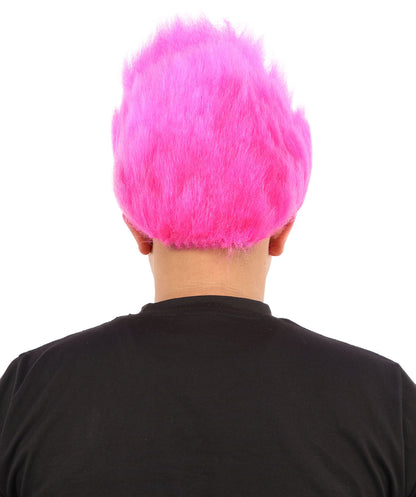 Hades God of Death |Multiple Color Fake Flame Spikes | Premium Halloween Wig