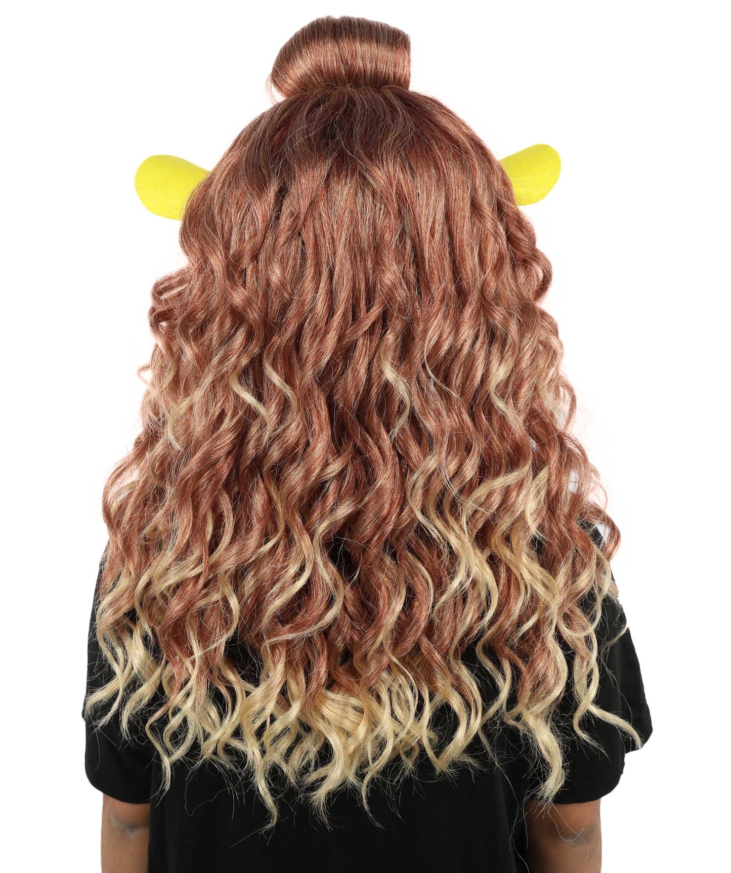 HPO Women's Fairytale Ogre Roleplay Brown Wig | Flame-resistant Synthetic Fiber with Capless Cap| Ideal for party, Halloween, cosplay, theater, drag, performance, costume events