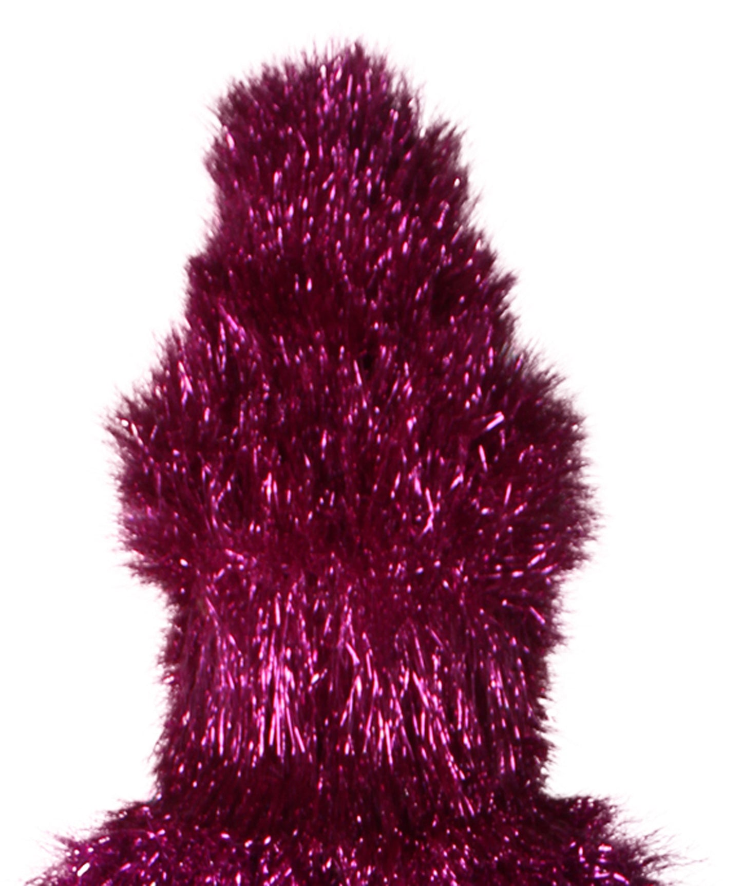 HPO Men's Furry Cardinal Mascot Tinsel Mask Costume, Halloween-Mask, Flame-retardant Tinsel Material
