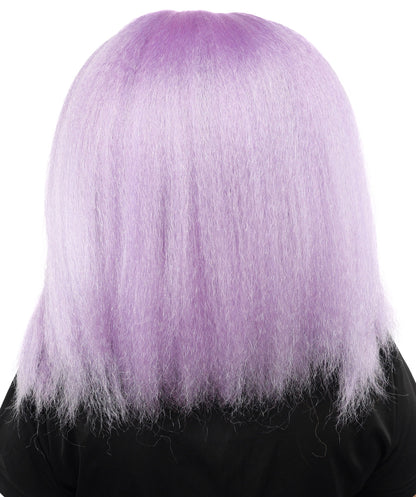 HPO Adult Women's Long Rounded Cartoon Hair Wig | Multiple Color Options | Bubble Bob, Deep Side Part, Heat Friendly Synthetic Strands & Breathable Net | Fancy Dress, Stage Show, Animated Character Events, Halloween & Festival