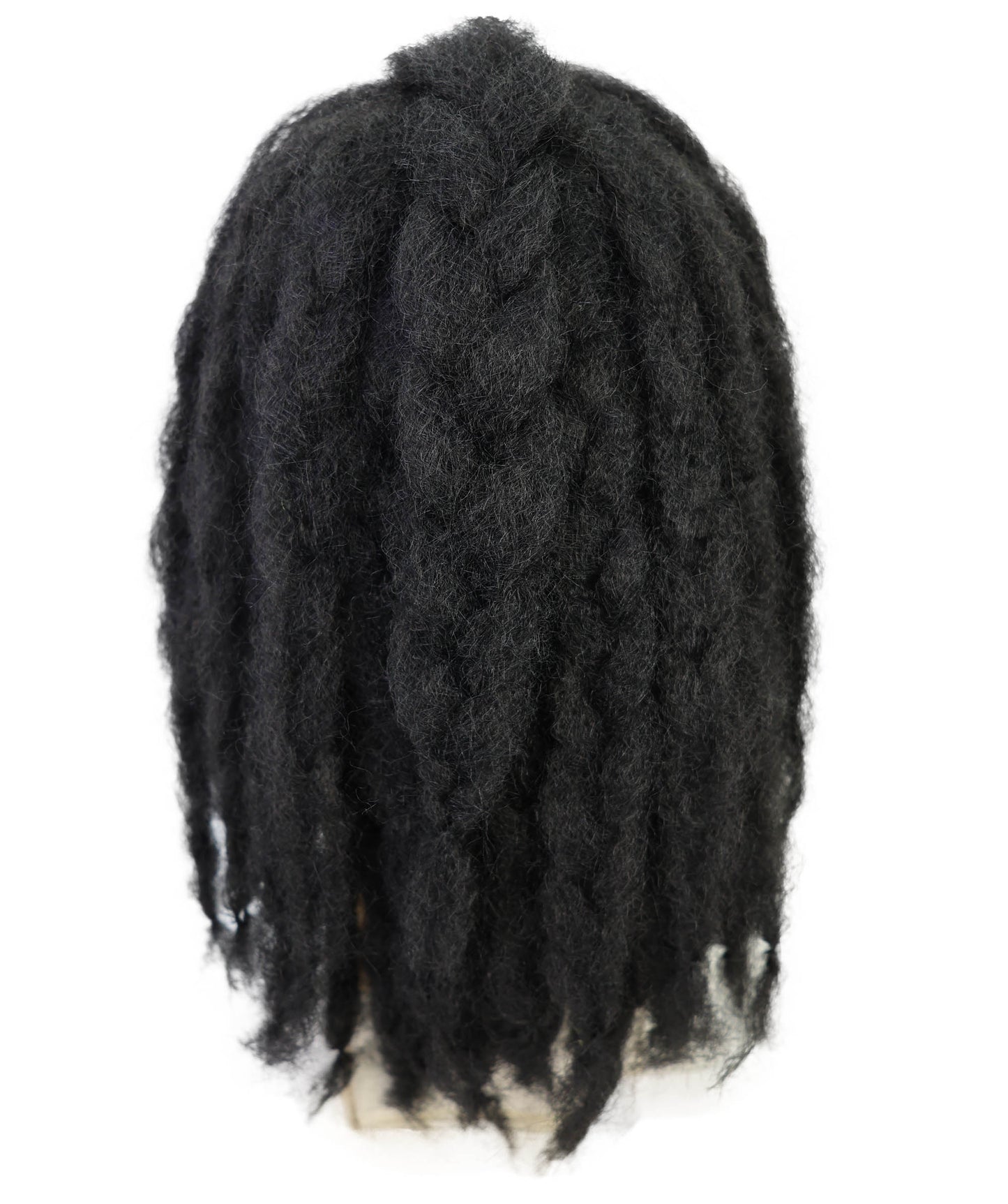 HPO Men's Famous Singer Black Dreadlocks Wig | Halloween Wig | Flame-retardant Synthetic Fiber