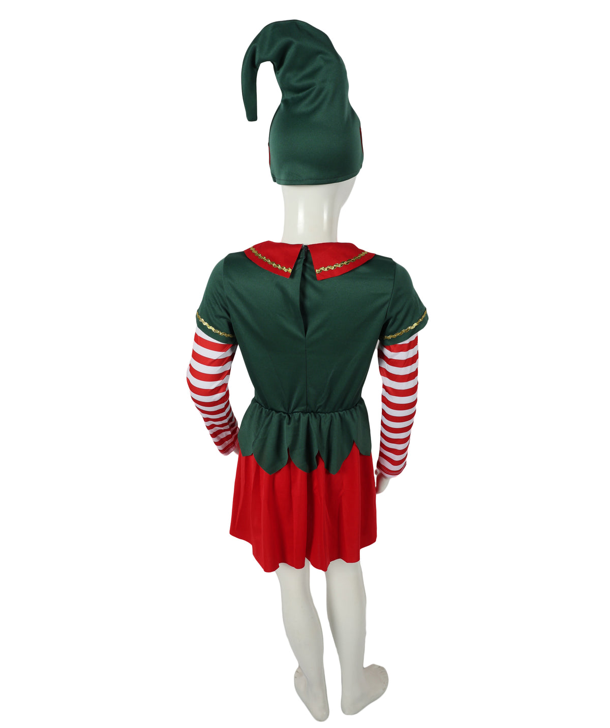 HPO Adult & Teen Women’s Inflatable Elf Costume | Red & Green Christmas Outfit | Holiday Party, Cosplay & Themed Event Costume