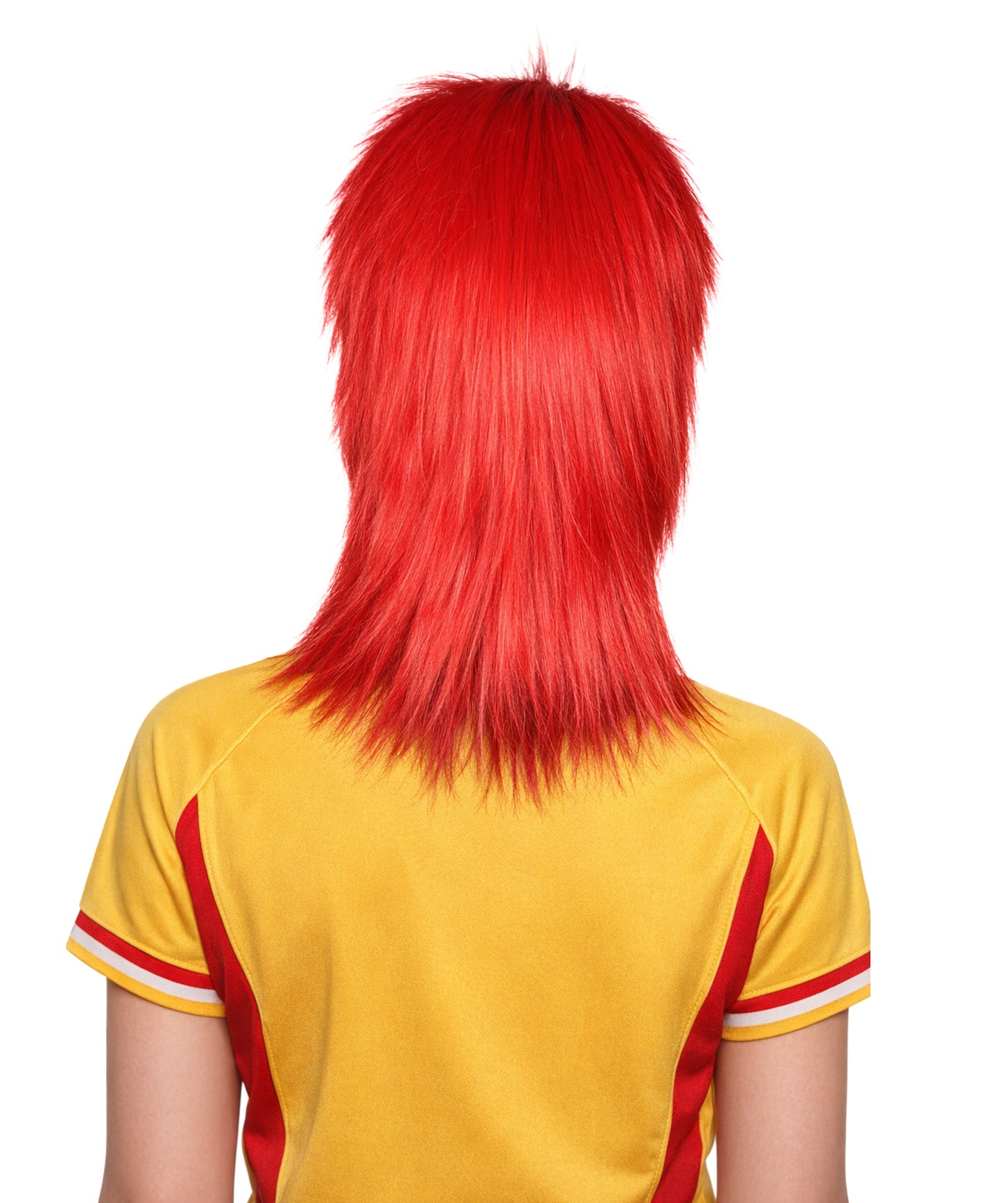 Tunisia Flag Sports, 80's Mullet Wig | Premium Breathable Capless Cap