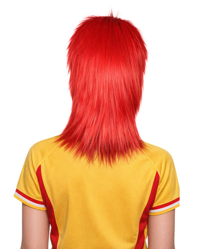 Tunisia Flag Sports, 80's Mullet Wig | Premium Breathable Capless Cap