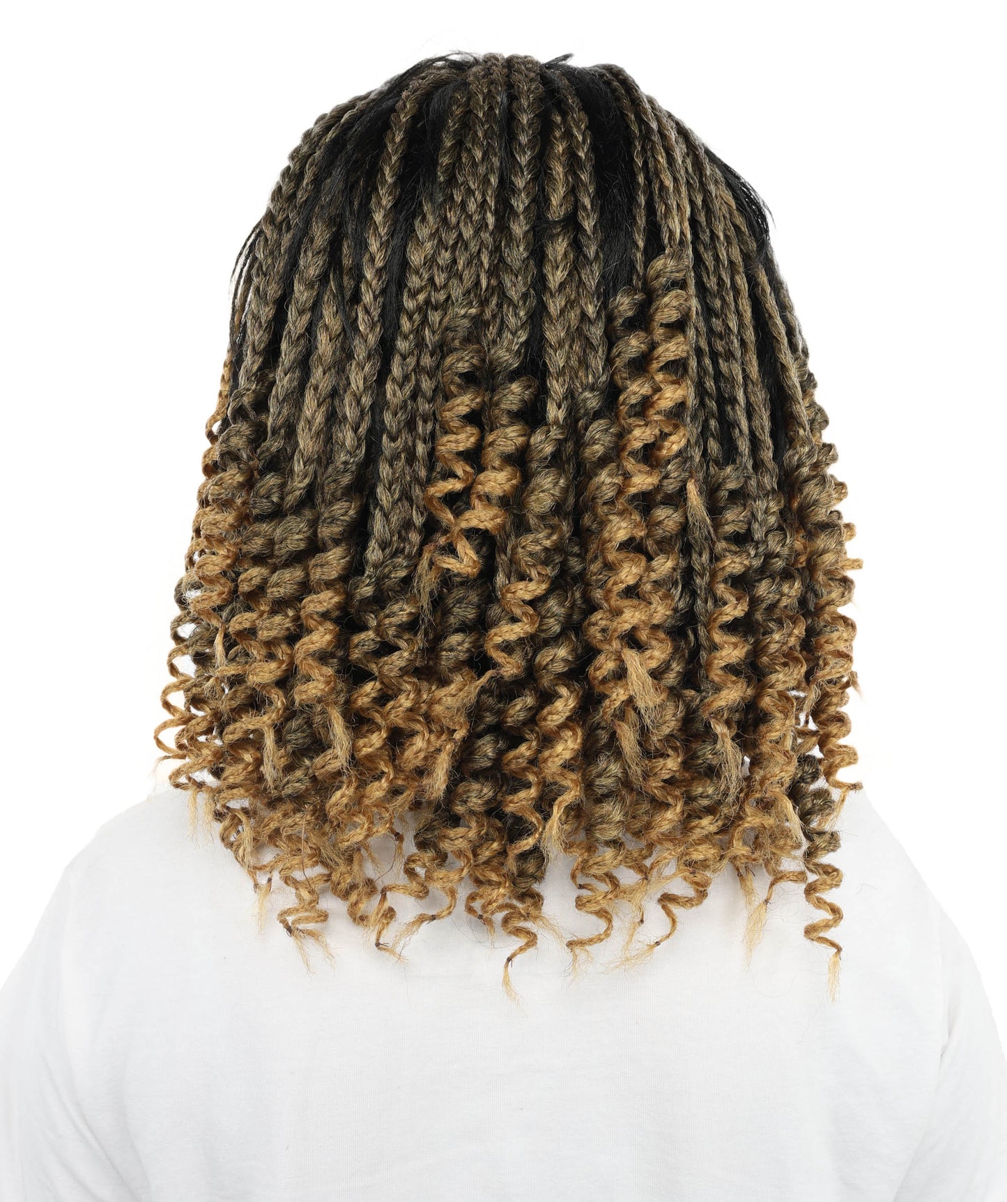 HPO Medium Braided Wig for Women | Natural-Look Synthetic Hair | Adjustable Breathable Cap for Cosplay, Halloween, Stage & Parties