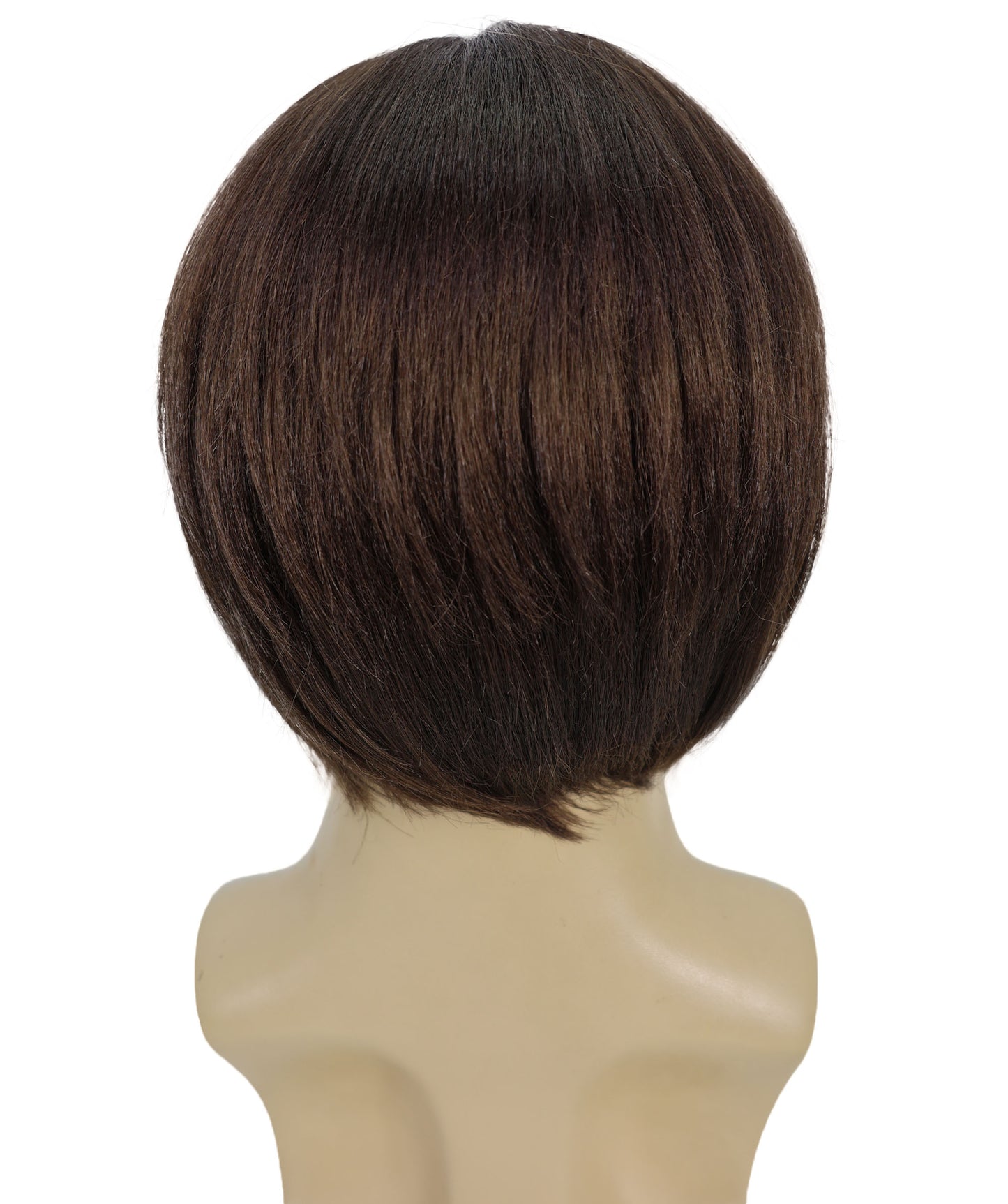 HPO Men’s Short Shaggy Hairstyle Rocker Wig | Adult Costume Party Accessory | Rock Star Inspired Wig | Breathable Capless Cap