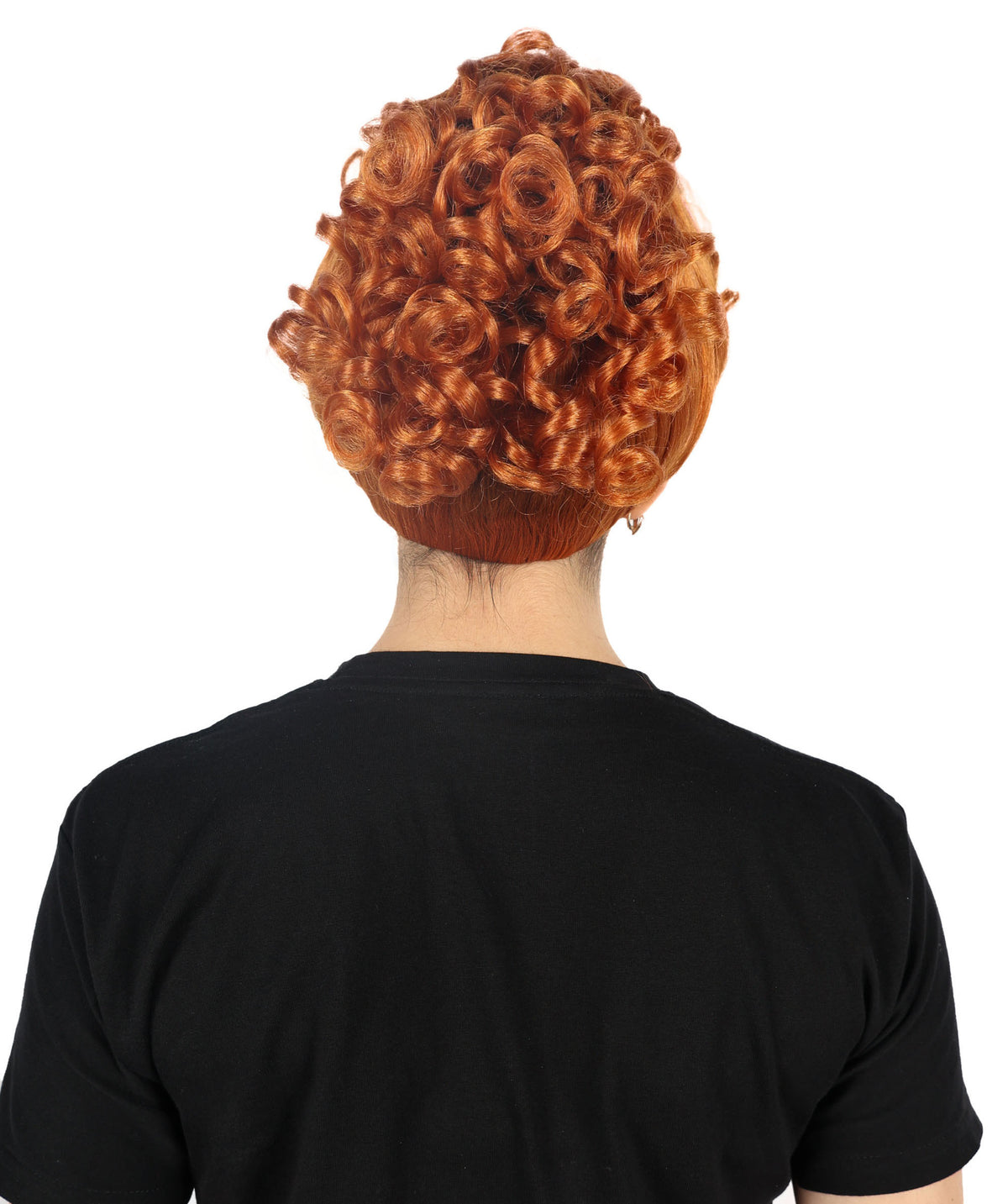 HPO  Women's Popular series The Regency Romance Curly Brown Wig | Halloween Wig | Flame-retardant Synthetic Fiber