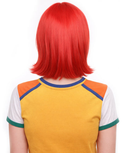 Women Patriotic Morocco Flag Bob Wig | Premium Breathable Capless Cap