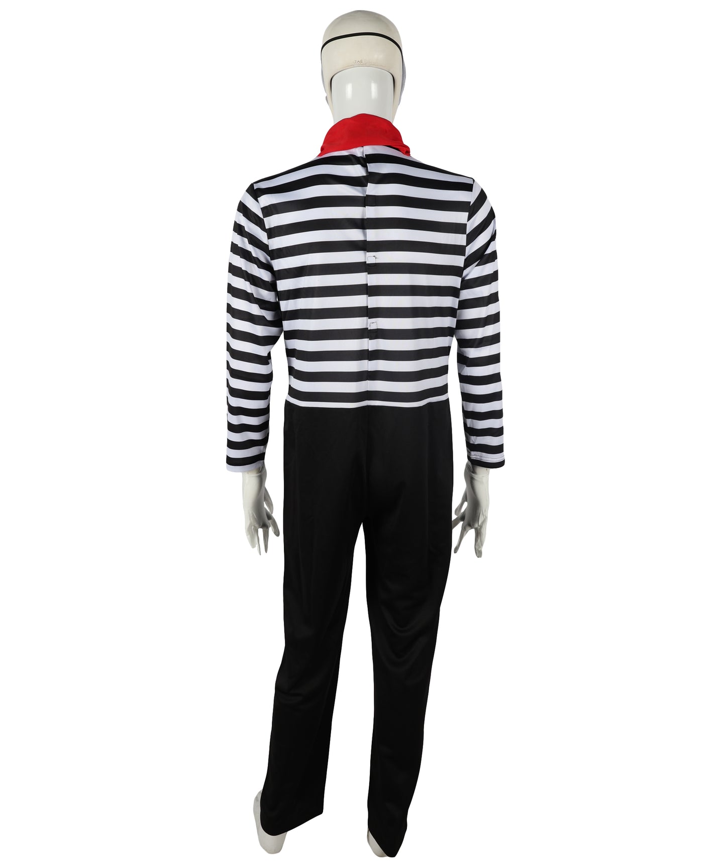 HPO Adult Men’s Classic Black and White Mime Costume – for Halloween and Themed Parties