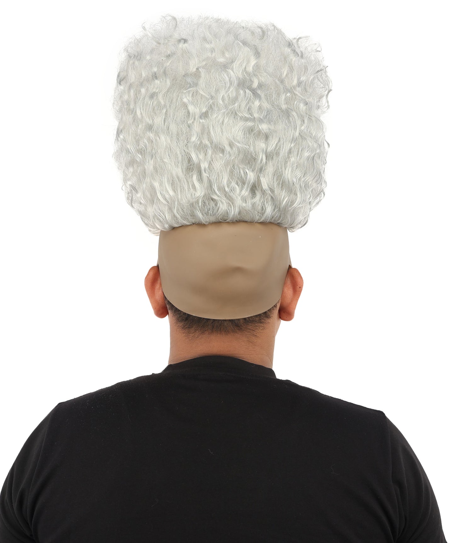 HPO Men’s Tall Afro Wig | Multicolor Options | Animated Scientist Style Hair | Funny Hairpiece with Bouncy Curls and Capless Cap | Retro Nerd Look for Parties, Shows & Halloween