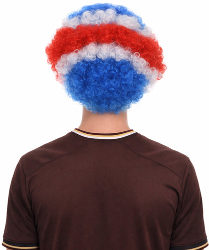 Costa Rica Sport Afro Fun Wig | Jumbo Fancy Halloween Wig