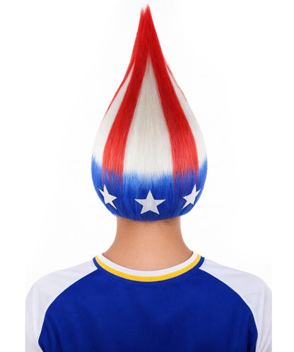 Fun Troll Wigs| Multiple Snake and Flag Options | Premium Breathable Capless Cap