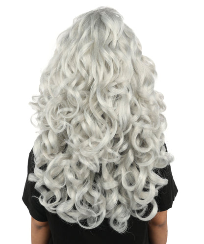 HPO Adult Long 20-Inch Curly Wig | Multiple Color Options | Ideal Cosplay, and Themed Parties | Soft, Natural-Looking, and Easy to Wear