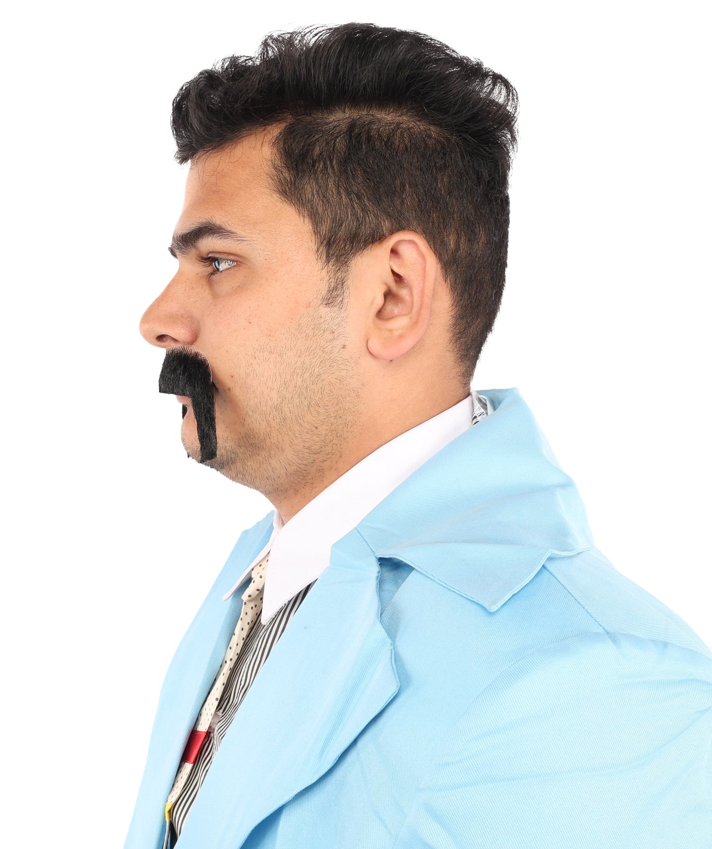 HPO Men's Long Cowboy Mustache Novelty False Facial Hair Costume Accessory
