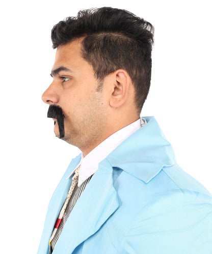 HPO Men's Long Cowboy Mustache Novelty False Facial Hair Costume Accessory