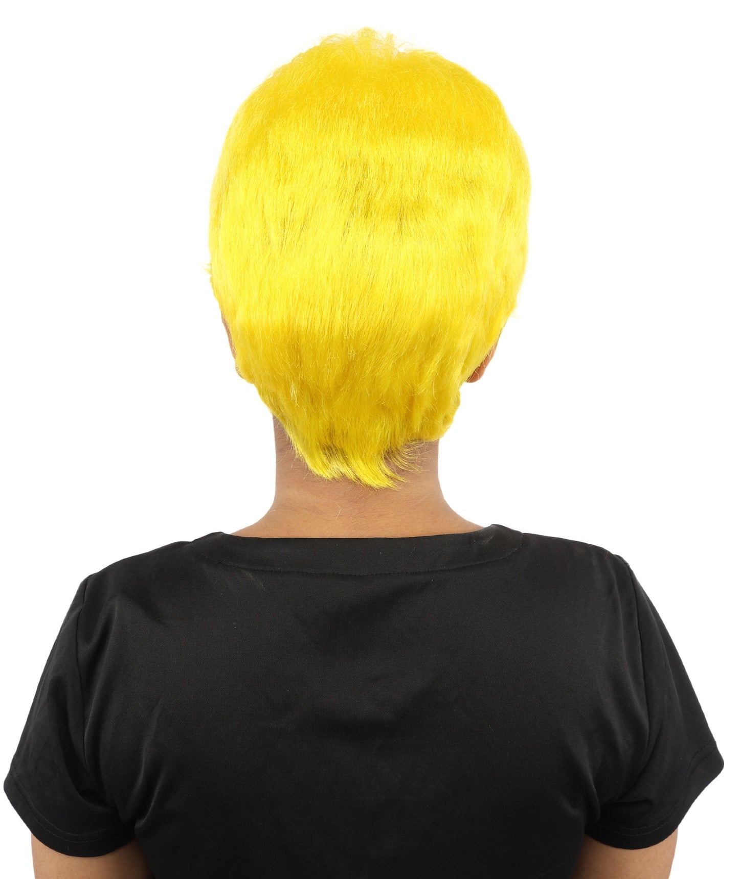 HPO Adult Women’s Short Black Wig | 10 Inch, Sleek and Smooth Bob Hairpiece | Ideal for Cosplay, Costume, and Themed Events