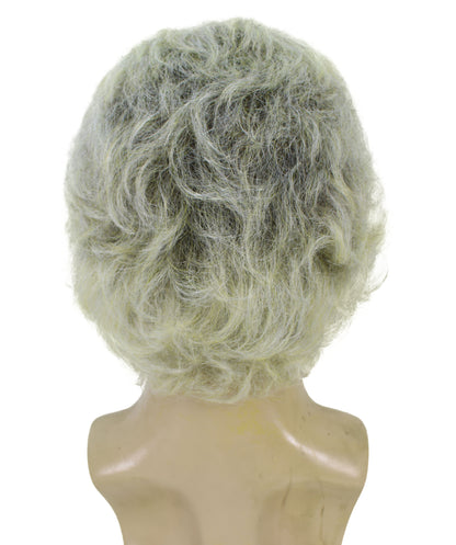 HPO Adult Men’s Sporty Natural-Looking Voluminous Short Blonde Curly Wig | Ideal for Sporty & Casual Look | Flame-retardant Synthetic Fiber