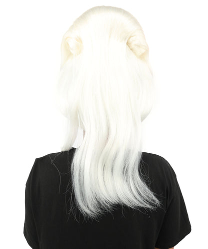 HPO Adult Women's Avant-Garde Bouffant Wig | Multiple Color Options | Create of synthetic fiber, massive smooth updo with micro bangs, breathable base | Party, Halloween, theater, drag, performance, costume events