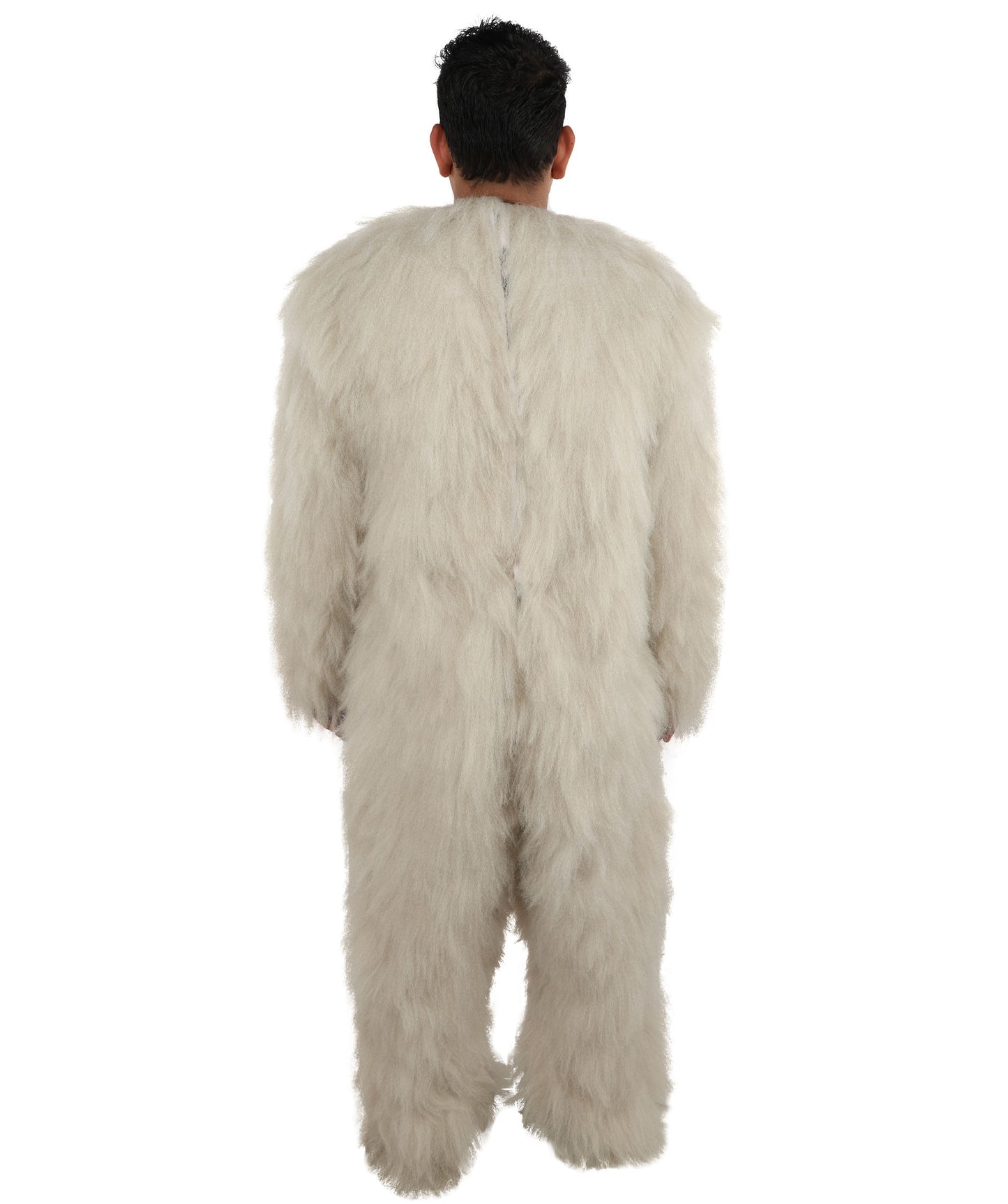 HPO Men’s Grey Animal Costume Bundle & Mask Set | Fluffy Creature Outfit & Hair for Cosplay & Roleplay | Plush Character  Costumes for Parties, Photo Shoots & Themed Events