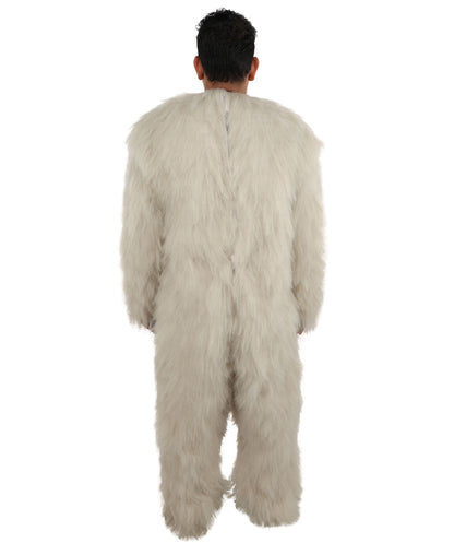 HPO Men’s Grey Animal Costume Bundle & Mask Set | Fluffy Creature Outfit & Hair for Cosplay & Roleplay | Plush Character  Costumes for Parties, Photo Shoots & Themed Events