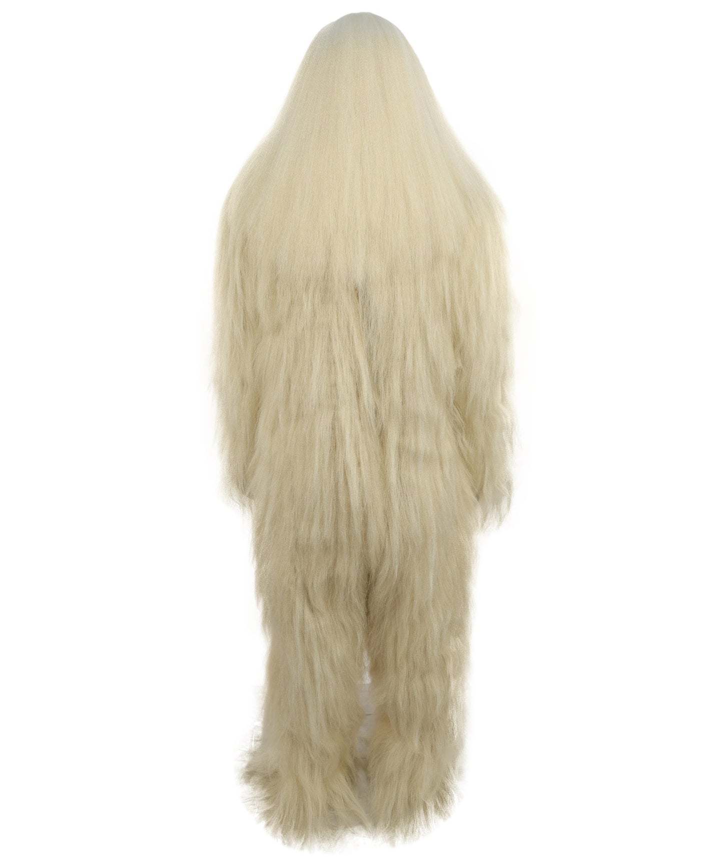 HPO Unisex Extreme Hairy Person Costume, Mask and Bundle - Full-Body Hair Suit Extra-Long Ash Brown Costume Wig for Halloween, Cosplay & Parties