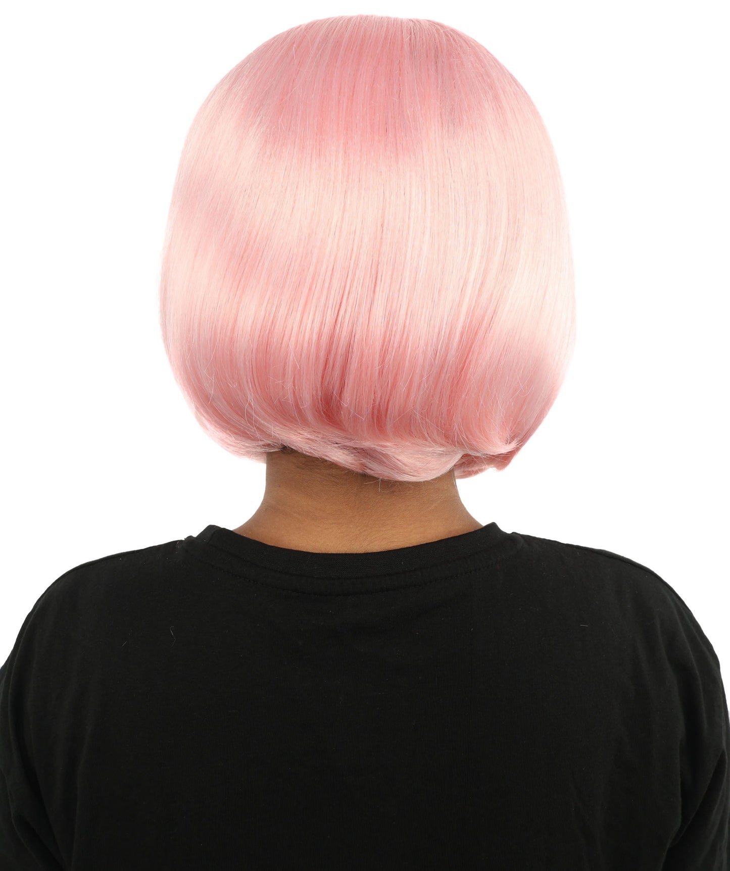 Adult Women's Two-Tone Bob Wig | Multiple Color Options | Short Straight Blunt Cut Inspired by American Pop Artist Look | Natural Hairline for Halloween and Cosplay