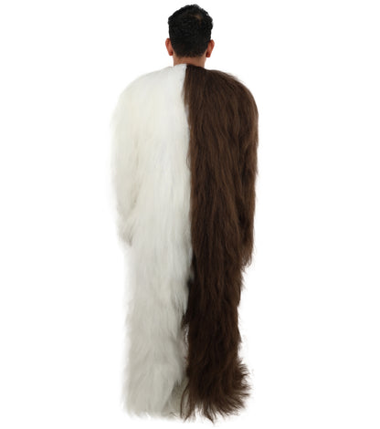 HPO  Extreme Hairy Person Two Part Costume, Mask and Bundle Set - Full-Body Hair Suit Extra-Long Costume Wig for Halloween, Cosplay & Parties - Multiple Color Options