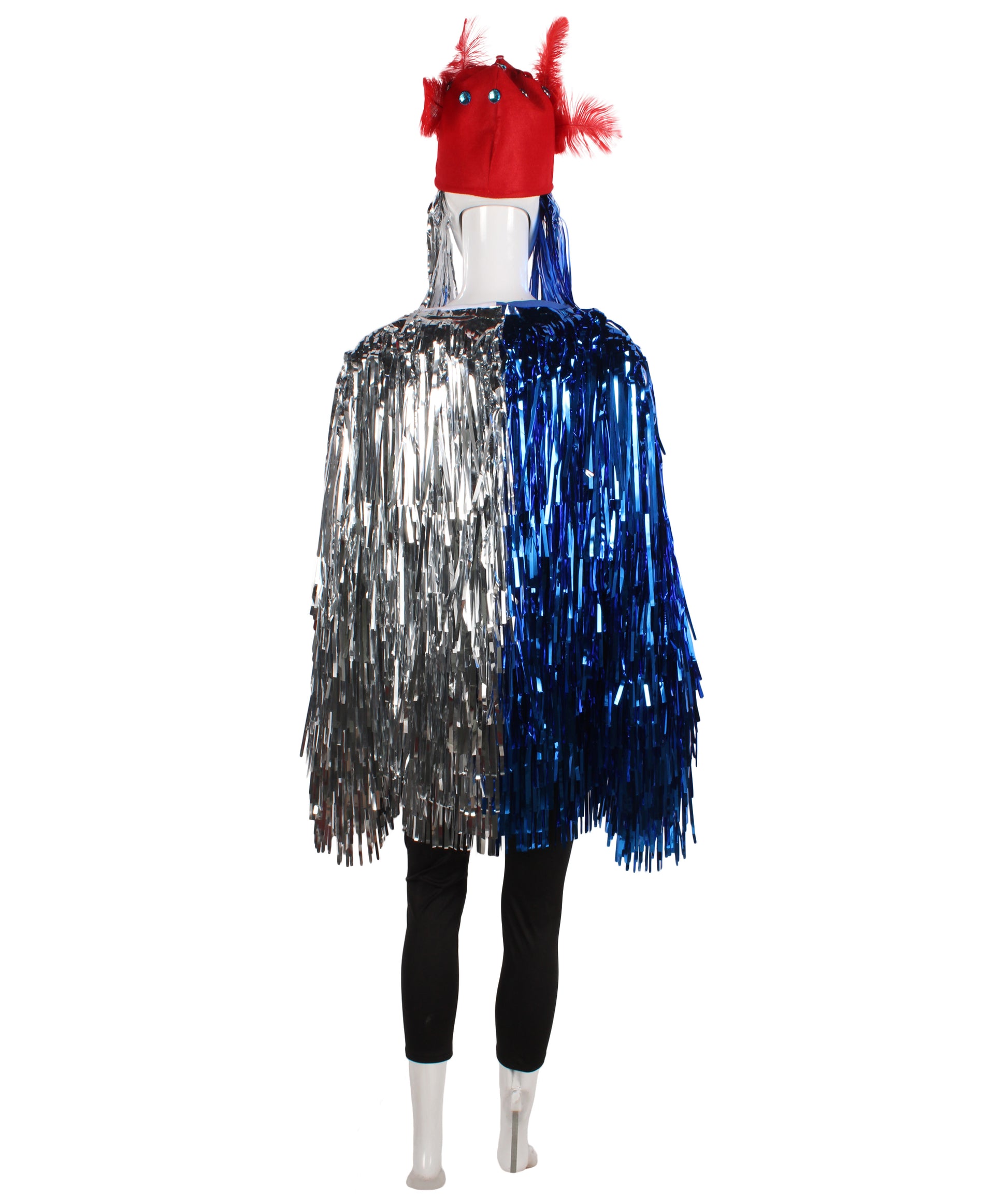 Blue/Silver Tinsel Costume