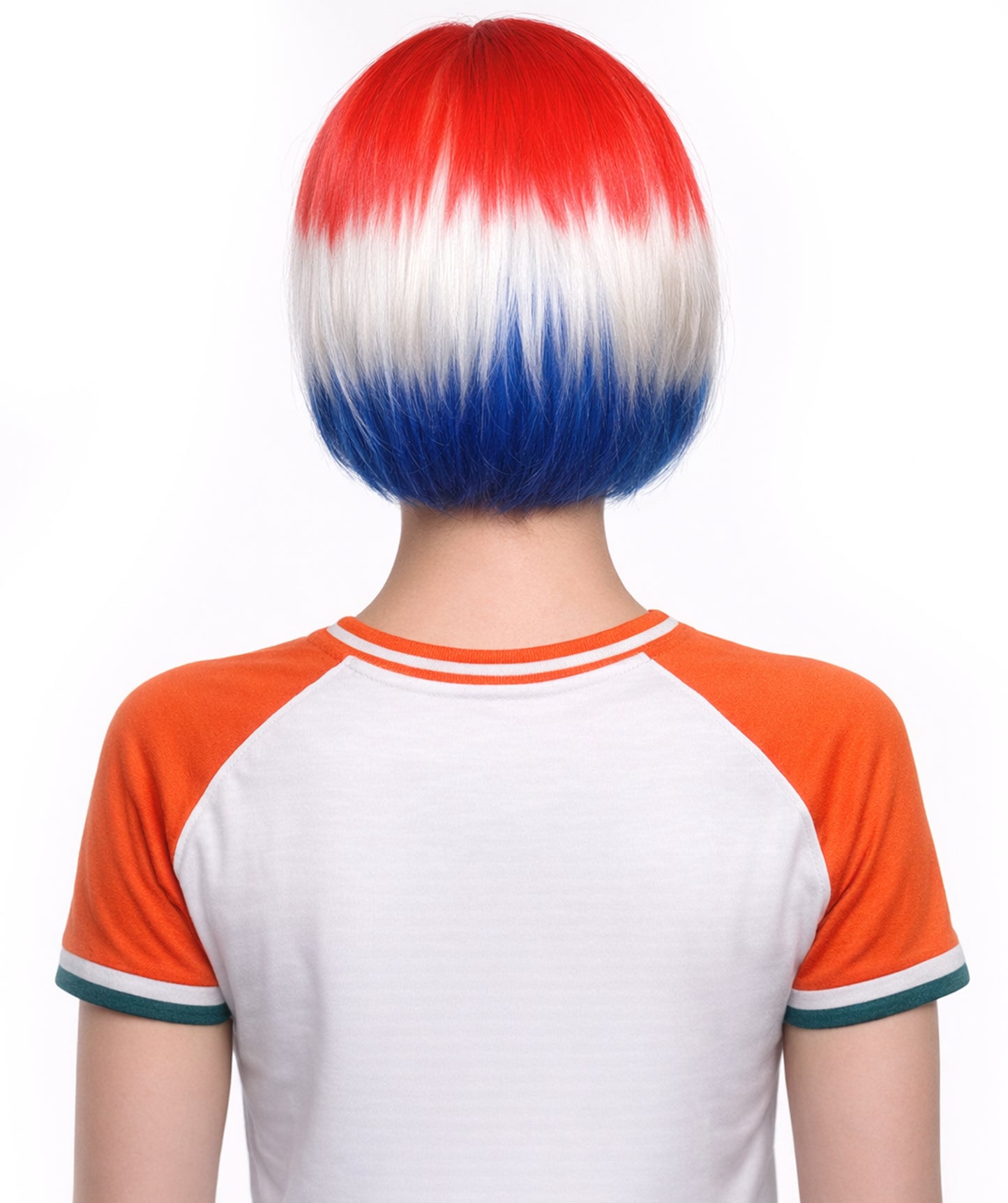Women Patriotic Croatia Flag Wig | Premium Breathable Capless Cap