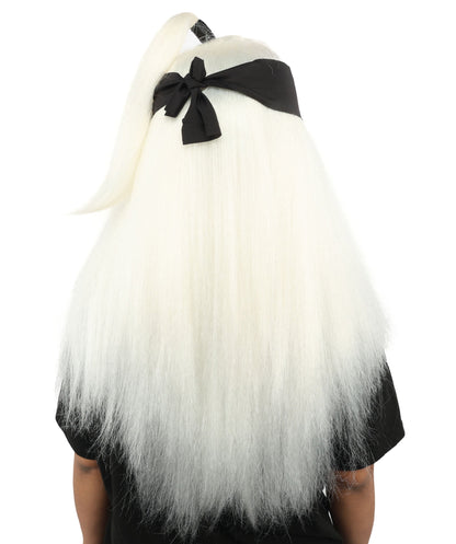 Women's High Ponytail Ninja Wig | Multiple Color Options | Create of synthetic fiber, long straight texture with top-tied fountain, breathable base | Cosplay, Halloween, theater, party, performance, costume events