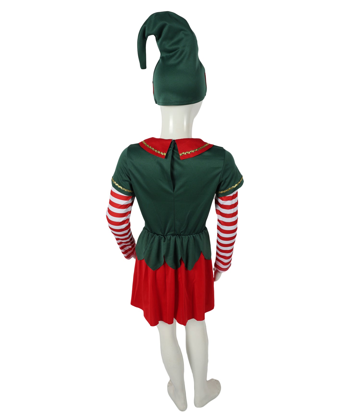 HPO Adult & Teen Women’s Inflatable Elf Costume | Red & Green Christmas Outfit | Holiday Party, Cosplay & Themed Event Costume