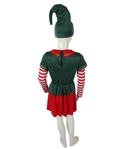 HPO Adult & Teen Women’s Inflatable Elf Costume | Red & Green Christmas Outfit | Holiday Party, Cosplay & Themed Event Costume