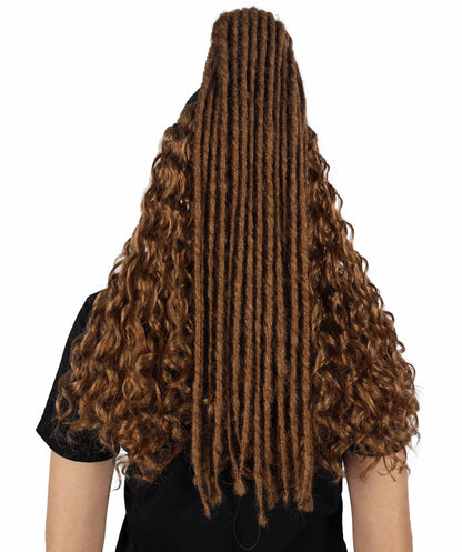 HPO Women Chloe Bailey Braid Wig–Premium Dark Brown Wig for Cosplay, Performances and Everyday Style, Premium Breathable Capless Cap