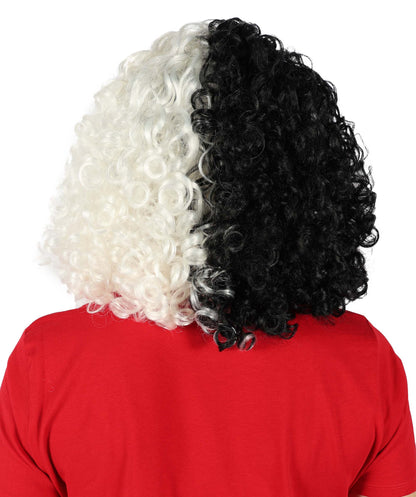 Women's Dark Brown Color Curly Shoulder Length Trendy Roseanna Actress Wig