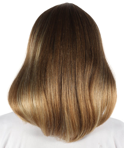 HPO Women's Shoulder Length Bob Wig Collection | Straight Halloween Wig Multiple Color Option | Premium Breathable Capless Cap