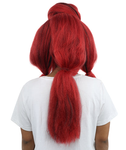 HPO Women’s High Volume Extra Long Yarn Twisted Bun Wig – Multiple Color Options | Bubble Ponytails Hairpiece with Capless Cap | Statement Headpiece for Halloween, Cosplay, Theater and Drag Looks