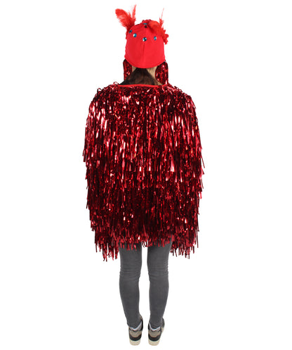Adult Unisex DJ Tinsel Costume| Multiple Color Options