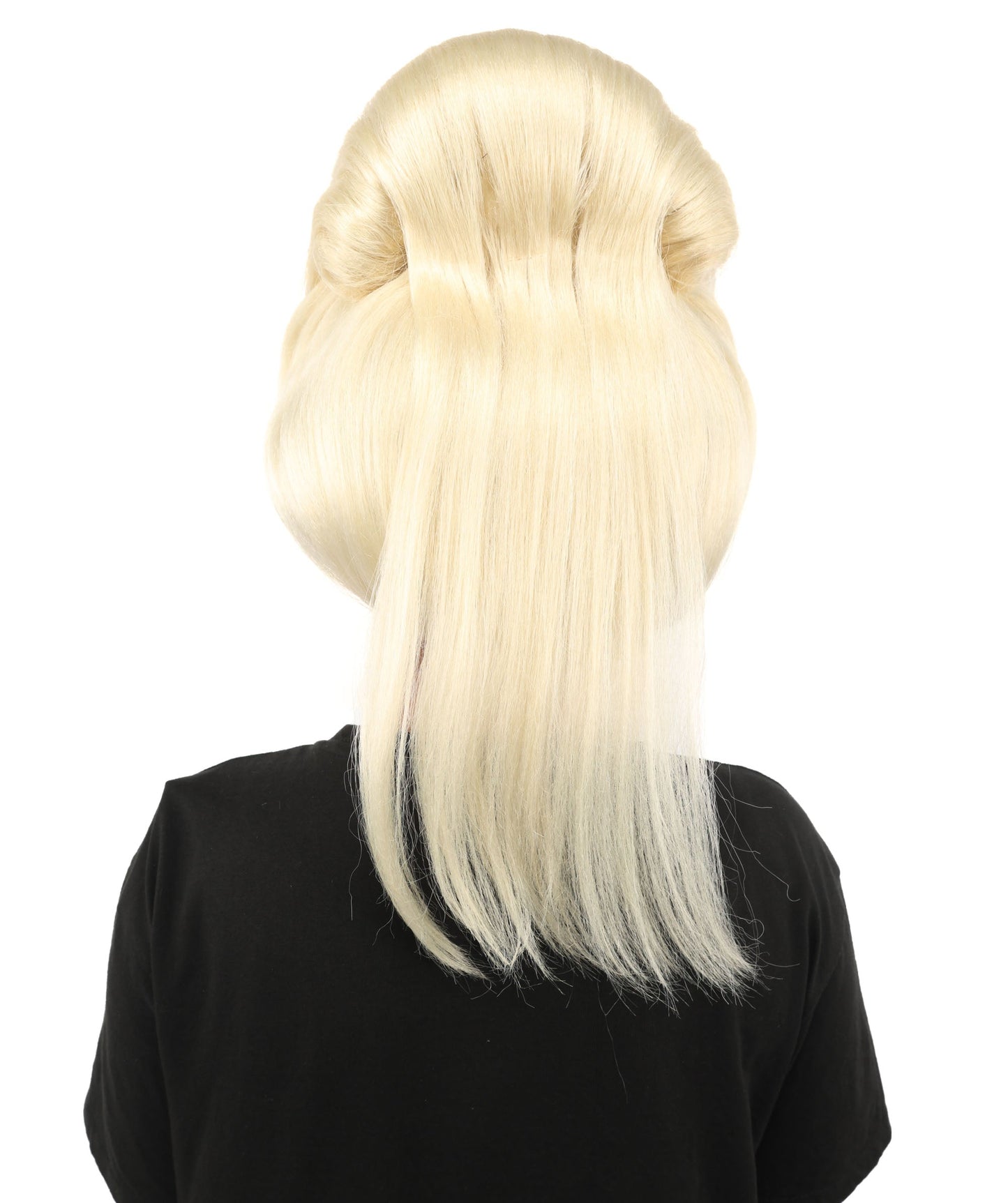 HPO Adult Women's Avant-Garde Bouffant Wig | Multiple Color Options | Create of synthetic fiber, massive smooth updo with micro bangs, breathable base | Party, Halloween, theater, drag, performance, costume events