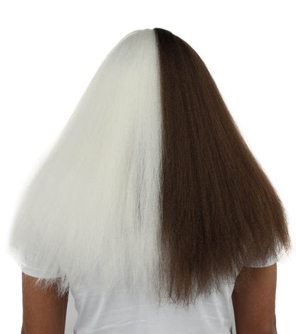 HPO  Extreme Hairy Person Two Part Costume, Mask and Bundle Set - Full-Body Hair Suit Extra-Long Costume Wig for Halloween, Cosplay & Parties - Multiple Color Options