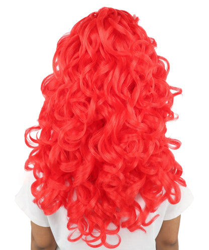 HPO Adult Long 20-Inch Curly Wig | Multiple Color Options | Ideal Cosplay, and Themed Parties | Soft, Natural-Looking, and Easy to Wear