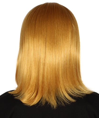 HPO Women's Shoulder Length Bob Wig Collection | Straight Halloween Wig Multiple Color Option | Premium Breathable Capless Cap
