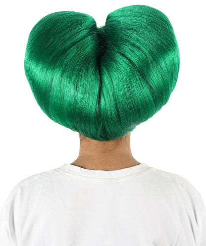 Women’s Supermodel Horn-shaped White Hair Updo Full Wig I Perfect for Halloween I Flame-retardant Synthetic Fiber