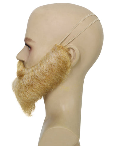 HPO Men's Hipster Beard and Mustache | Multicolor  full bushy facial hair design | Ideal for party, Halloween, cosplay, theater, drag, performance, costume events