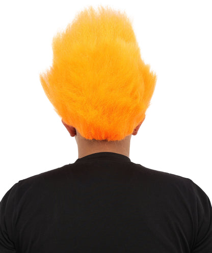Hades God of Death |Multiple Color Fake Flame Spikes | Premium Halloween Wig