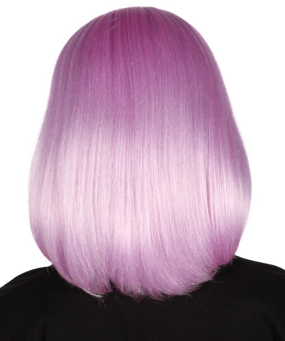 HPO Women's Shoulder Length Bob Wig Collection | Straight Halloween Wig Multiple Color Option | Premium Breathable Capless Cap