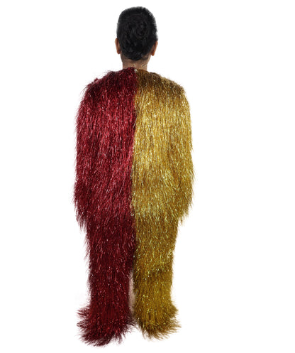 HPO Teen Extreme Hairy Two Part Costume Bundle & Mask Set - Full-Body Hair Suit Extra-Long Costume Wig for Halloween, Cosplay & Parties - Multiple Color Options
