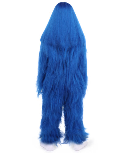 HPO Teen Extreme Hairy Person Costume Bundle & Mask Set - Full-Body Hair Suit Extra-Long Costume Wig for Halloween, Cosplay & Parties - Multiple Color Options