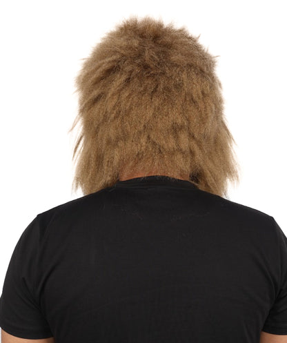 Adult Brown Furry Monster Costume Bundle & Mask Set with Tail | Bodysuit with Head Mask for Men | for Halloween, Cosplay & Themed Parties